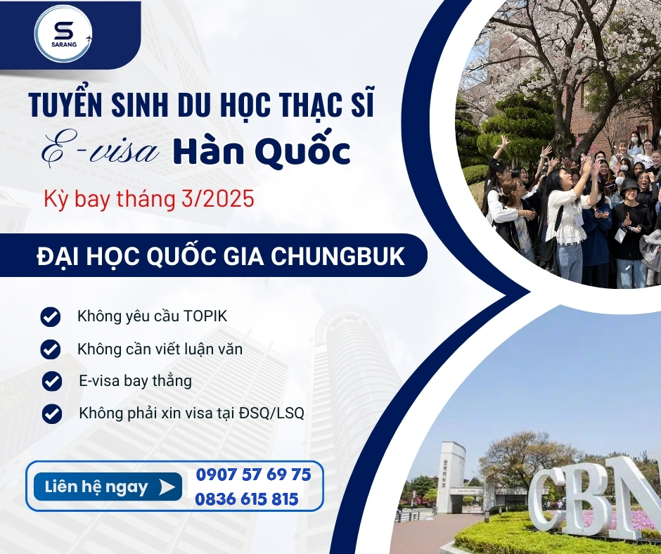 TUYỂN SINH THẠC SĨ E-VISA KỲ BAY 03/2025